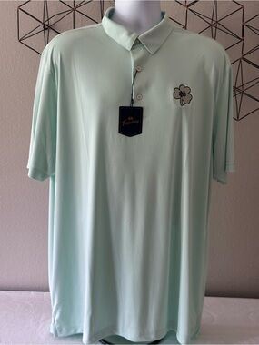 NOTRE DAME FIGHTING IRISH Tourney Performance Golf Polo - Mint Green 

Men’s 2XL